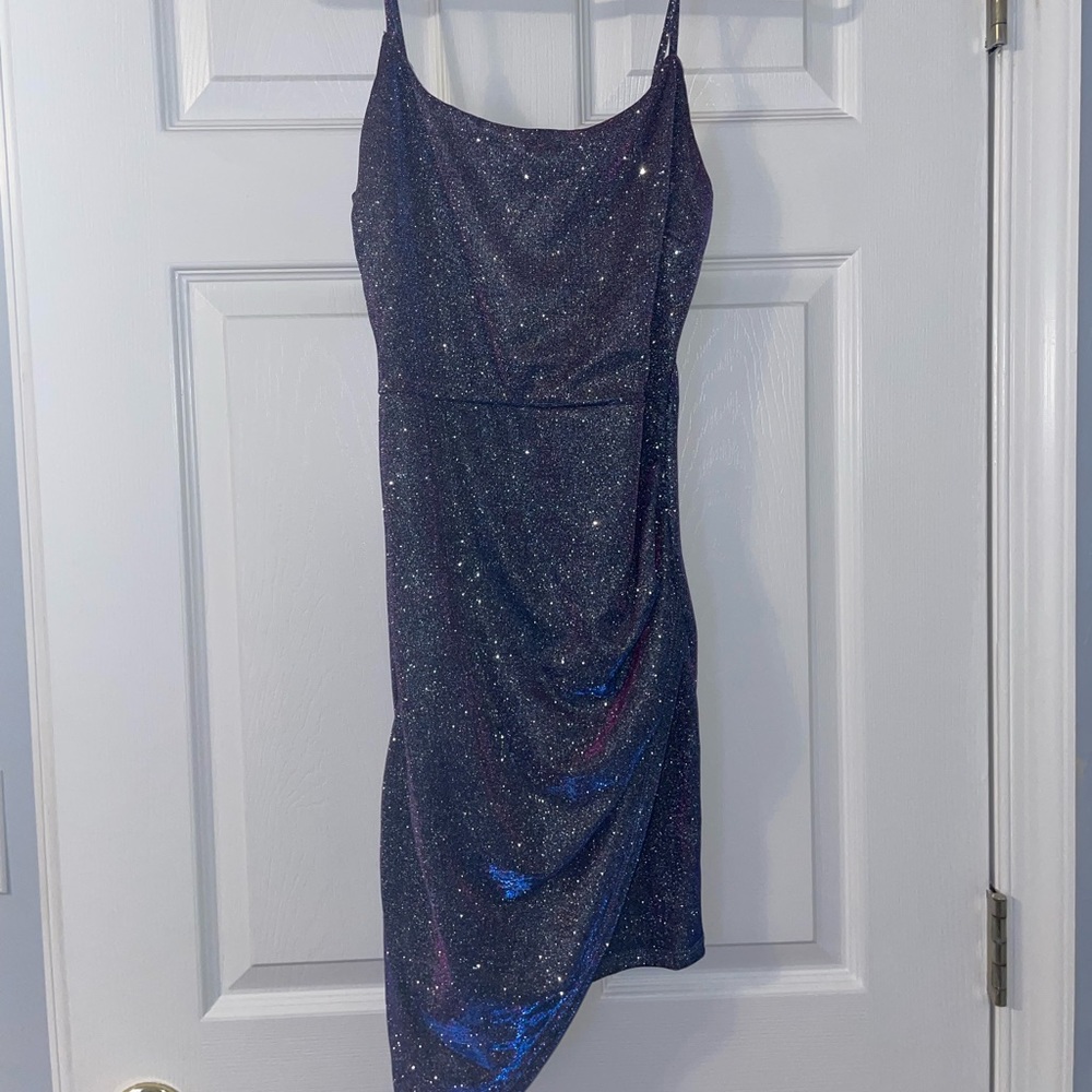 Disco Dress with Flattering Rusching